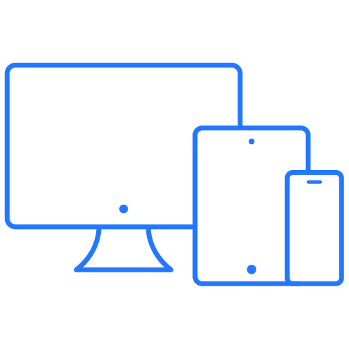 Devices icon in blue